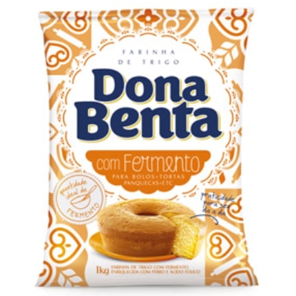 Farinha De Trigo Com Fermento 1Kg Dona Benta