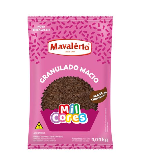 Granulado Macio Chocolate Mil Cores 1,01Kg Mavalério