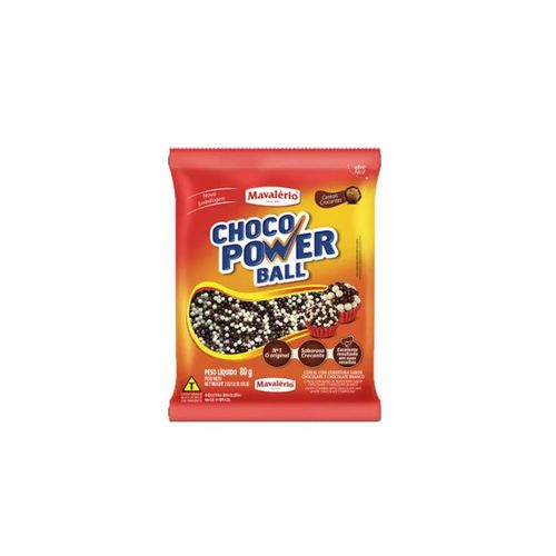 Cereal Drageado Choco Power Ball Ao Leite 80G Mavalério