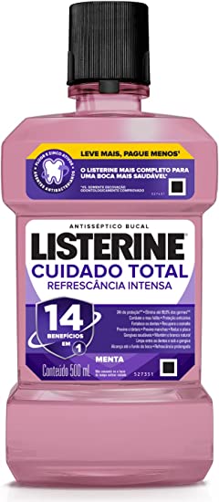 Enxaguante Bucal Listerine Cuidado Total 500Ml