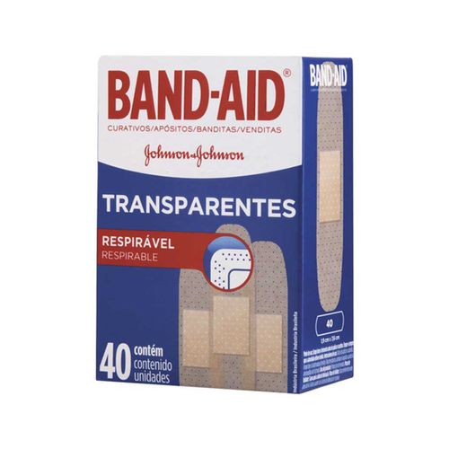 Curativo Transparente Band-Aid C/ 40 Unidades Johnsons