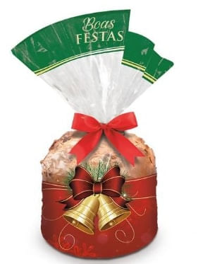 Sacola Desenhada Panetone 500G Fardo C/ 100 Unidades