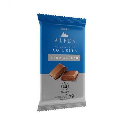 Chocolate Zero Açúcar Ao Leite Salware 25G