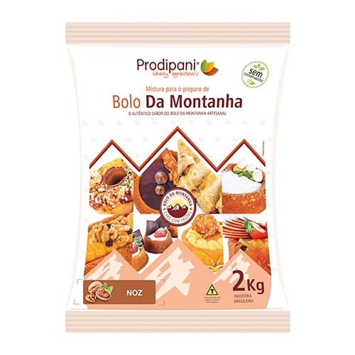 Mistura De Bolo Da Montanha Noz 2Kg Prodipani