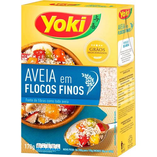 Aveia Em Flocos Finos Yoki 170G