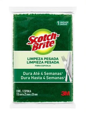 Esponja Limpeza Pesada Multiuso Unitária Scotch-Brite