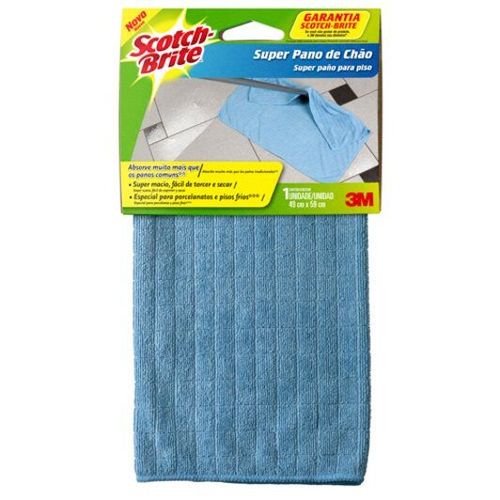 Super Pano De Chão De Micro Fibra Azul Unitário Scotch-Brite