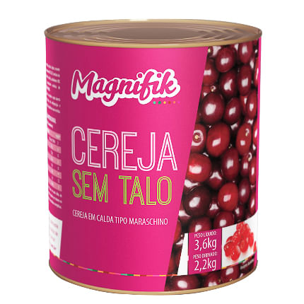 Cereja Marrasquino Sem Talo 3,6Kg Magnifik