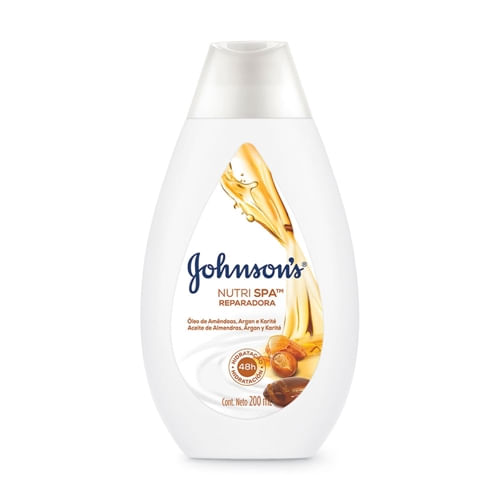 Loção Hidratante Óleo De Amêndoas Argan E Kari 200ml Johnsons Kenvue
