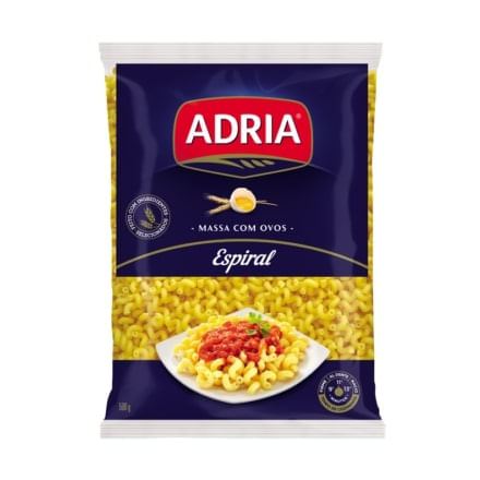 Macarrão Com Ovos Espiral Adria 500g