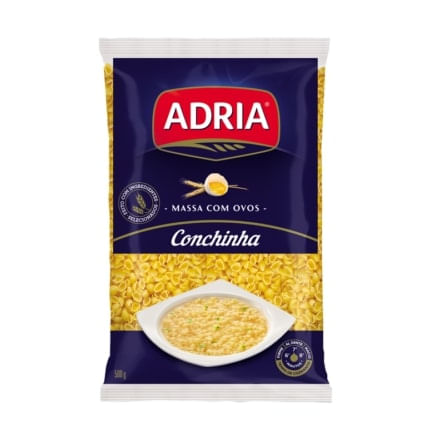 Macarrão Com Ovos Conchinha Adria 500g