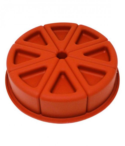 Forma Bolo Silicone Fatias Cavidade 8 Fatias Variata Cimapi (18 X 5 Cm)