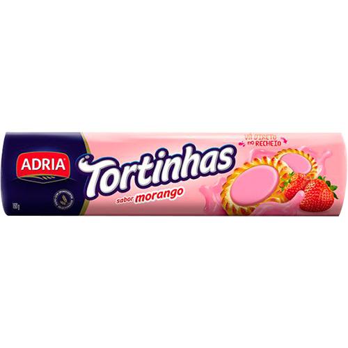 Biscoito Tortinhas Morango 140g Adria