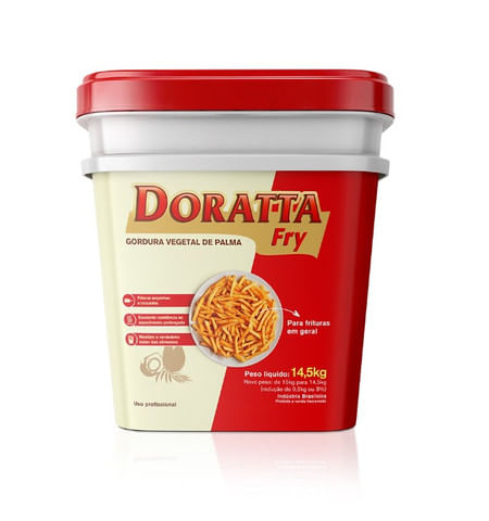 Gordura Vegetal Para Fritura Balde Doratta 14,5Kg