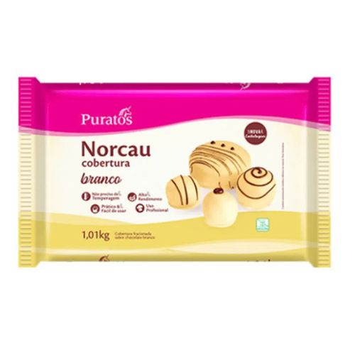 Cobertura Premium Branco Barra  Norcau 1,01Kg Puratos