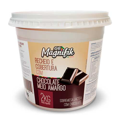 Recheio E Cobertura Chocolate Meio Amargo Magnifik 2kg