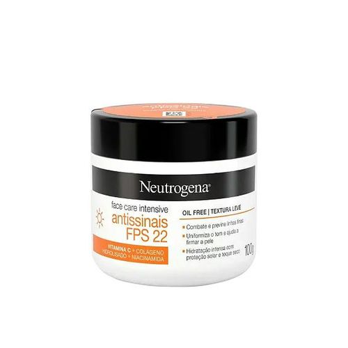 Neutrogena Face Care Intensive Antissinais Fps 22 100g
