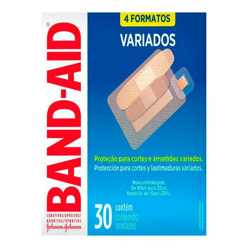 Curativo Transparente Variados Band-aid 30 Unidade