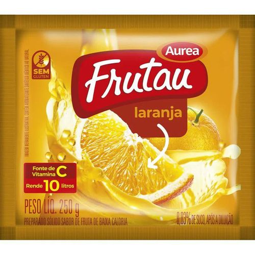 Refresco Em Pó Sabor Laranja Frutau 200g