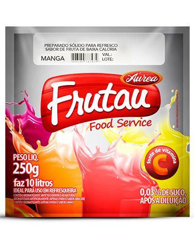 Refresco Em Pó Sabor Morango Frutau 200g