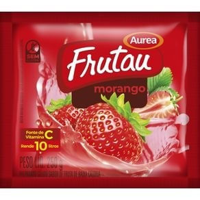 Refresco Em Pó Sabor Morango Frutau 200g