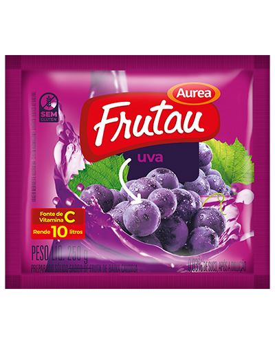 Refresco Em Pó Sabor Uva Frutau 200g
