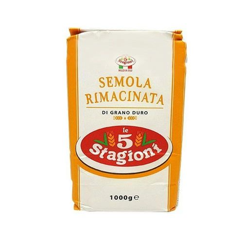 Sêmola De Trigo Italiana Durum Remoída Rimacinata 1Kg Le 5 Stagioni