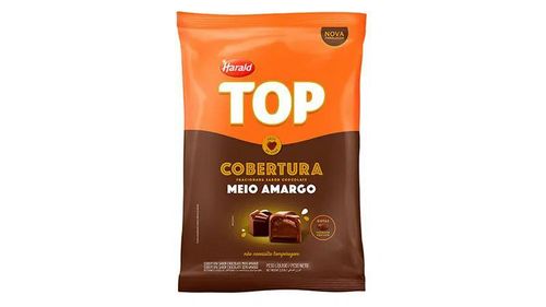Cobertura Top Gotas De Chocolate Meio Amargo 1,01Kg Harald