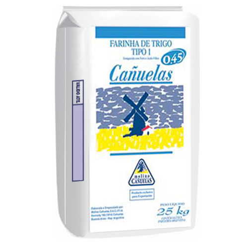 Farinha De Trigo Tipo 1 Canuelas 0,45 Massa Fresca 25Kg Canuelas