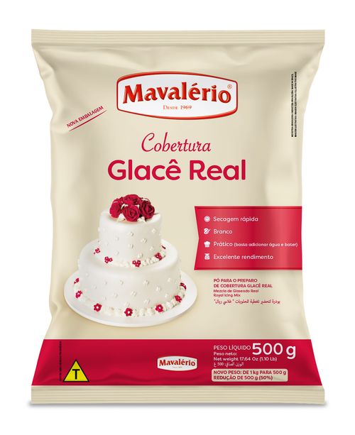 Glacê Real Pó Para Preparo 500G Mavalério