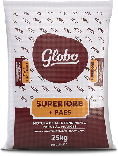 Pré Mistura Superiore + Pães 25Kg Globo