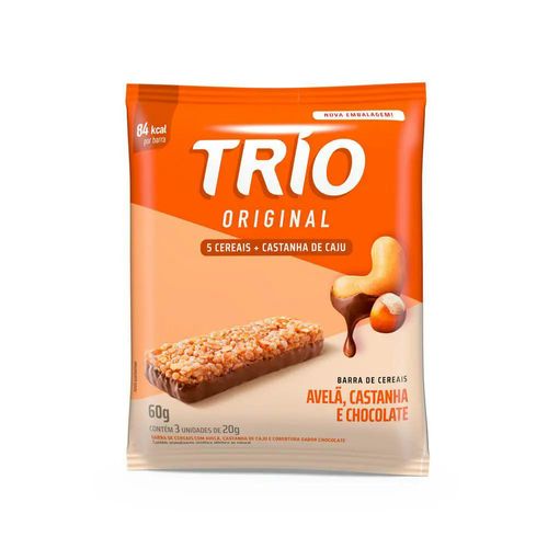 Trio Avelã e Castanha com Chocolate Pacote com 3 - 20g