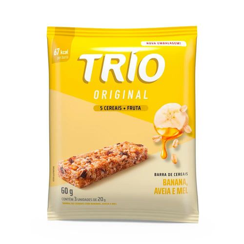 Trio Banana Aveia e Mel Pacote com 3 - 20g