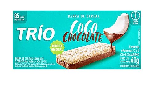 Trio Coco com Chocolate Pacote com 3 - 20g