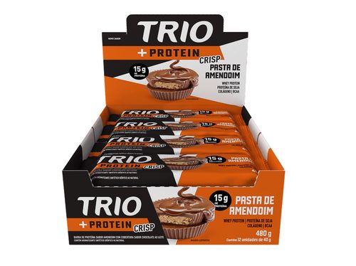 Trio + Protein Crisp Pasta de Amendoim - 40g