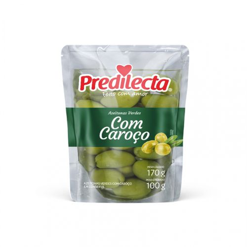 Azeitonas Verdes C/ Caroço Em Conserva Predilecta 100g