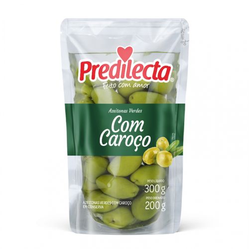 Azeitonas Verdes C/Caroço Em Conserva Predilecta 200g