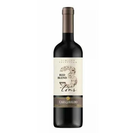 Vinho Tinto Red Blend Casa Geraldo 3 Tons Merlot/ Shiraz/ Cabernet Franc 750ml Brasil