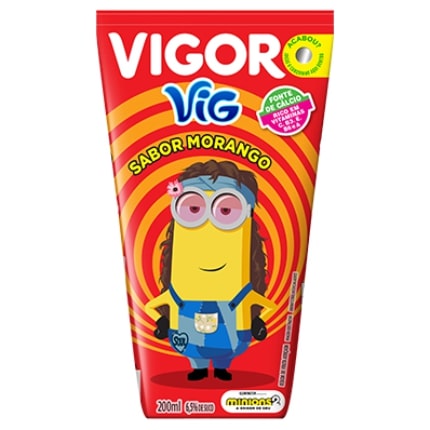 Bebida Mista De Morango Vig Turma Leco 200ml Vigor