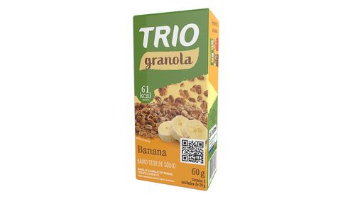 Trio Granola Sabor Banana 20G C/12 Globalbev