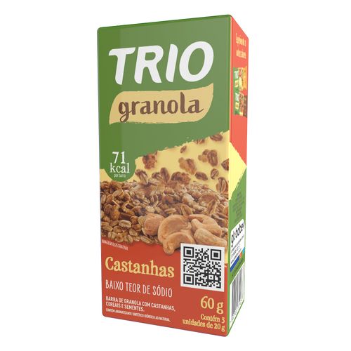 Trio Granola Com Castanha Pct C/3 20G Globalbev