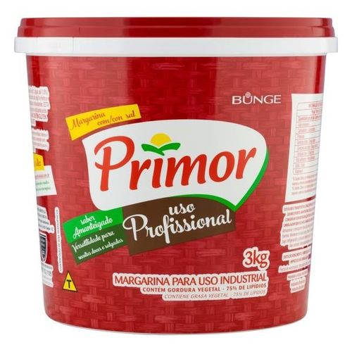 Margarina 75% C/Sal Primor 3kg Seara