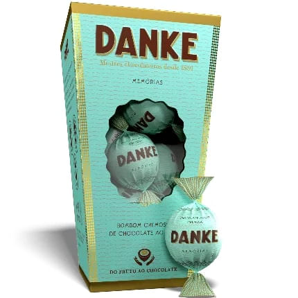 Caixa De Bombom Danke Chocolate Ao Leite 162G Danke