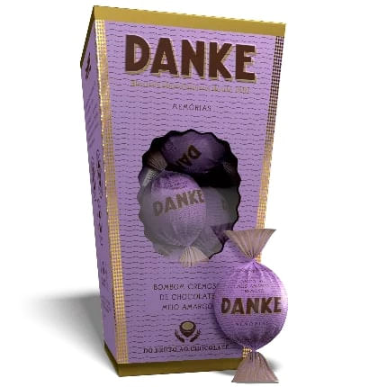 Caixa De Bombom Danke Chocolate Amargo 70% 162G Danke