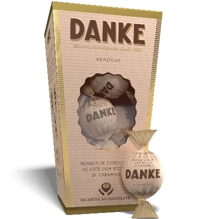 Caixa De Bombom Danke Caramelo 162G Danke