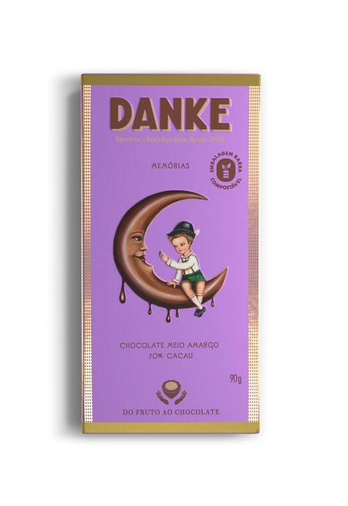 Barra De Chocolate 70% Cacau 90g Danke