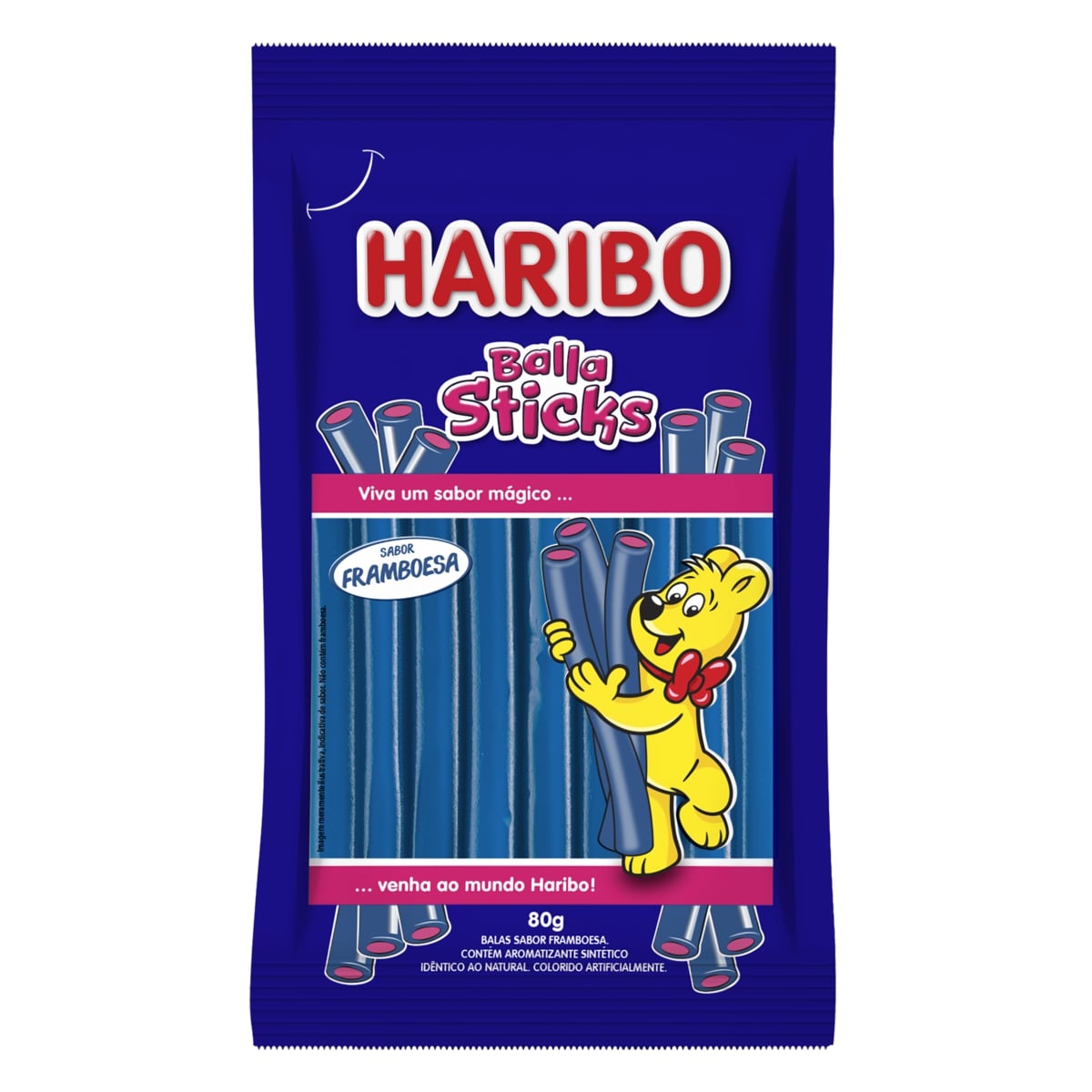 Balla Sticks Framboesa 80g Haribo