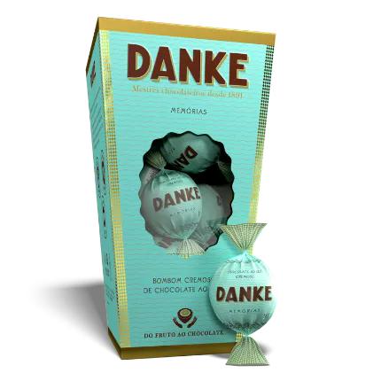 Caixa De Bombom Danke Ao Leite 450G (50Un) Danke