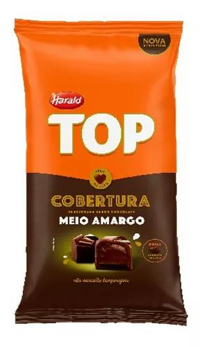 Cobertura Top Gotas De Chocolate Meio Amargo 2,05Kg Harald