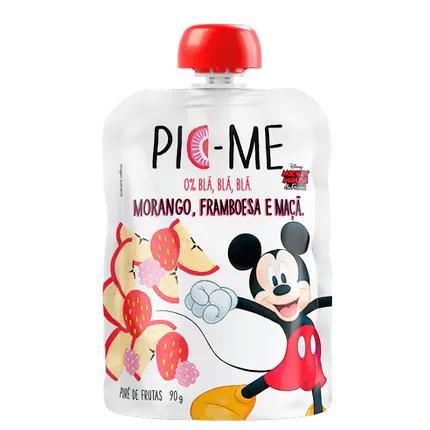 Purê De Frutas Morango Framboesa E Maçã Pic Me Disney 90g Globalbev